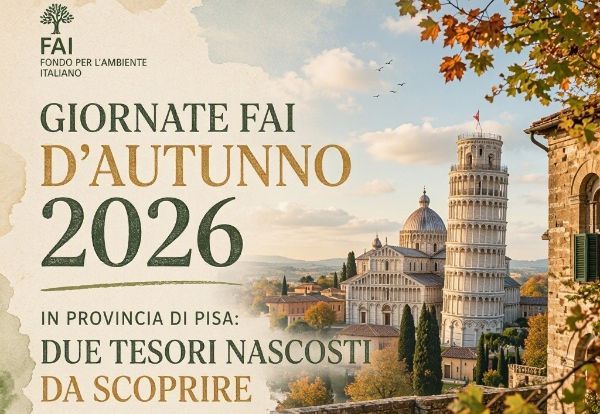 Giornate FAI d’Autunno 2026 in provincia di Pisa: due tesori nascosti da scoprire